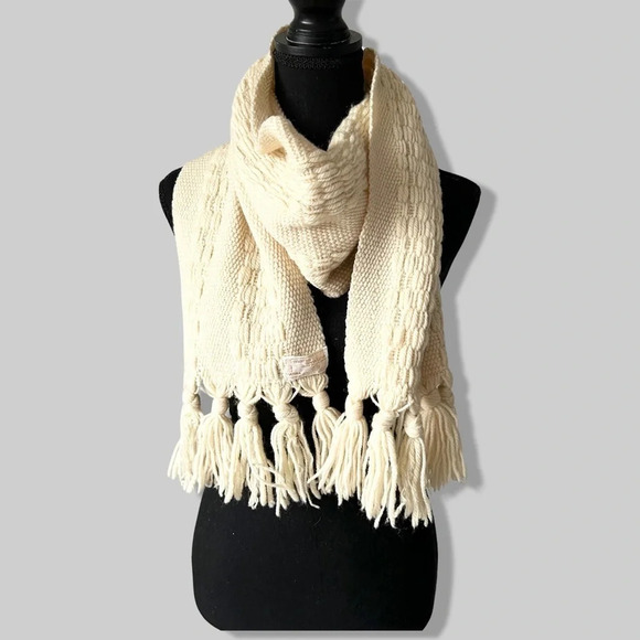 Vintage Maria Svatina Pure Wool Southwestern Handwoven Scarf